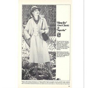 Hang Ten Womens Fashion Vintage Print AD 1970s